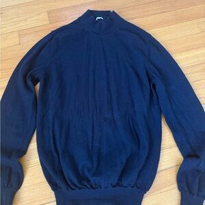Malo Men's Navy Crewneck Sweater size small or medium slim